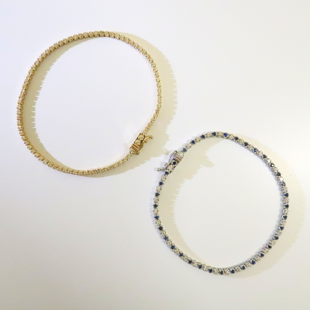 Mini Gemstones x Diamonds Tennis Bracelet