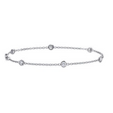 LE Classic Diamond Station Bracelet