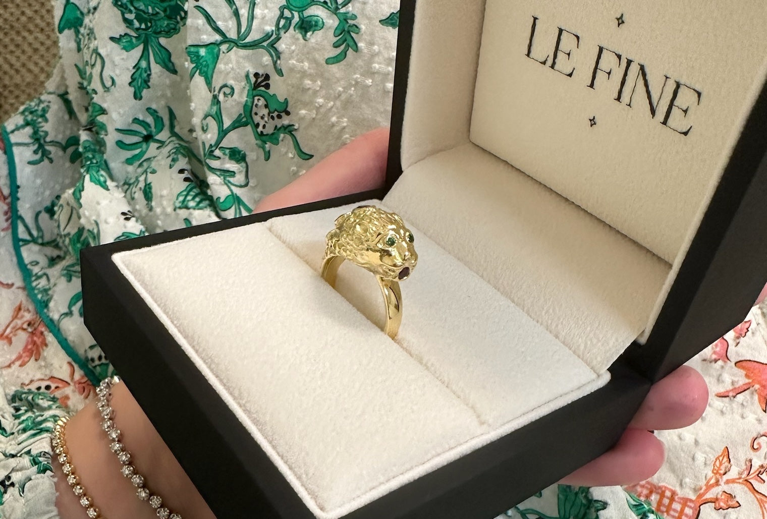 Heirloom Re-make: Gemstone Vintage Lion Ring
