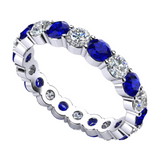 Something Blue Diamond Eternity Band
