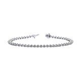 Sculpted Diamond Tennis Bracelet