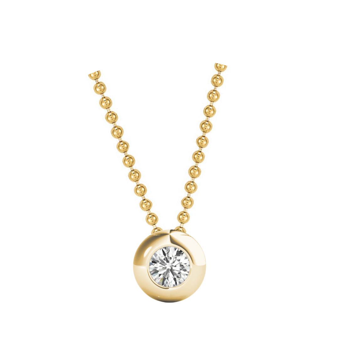 Grand Bezel Diamond Necklace