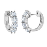 Oversized Diamond Huggies