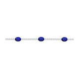 Jewel Toned Diamond Tennis Bracelet