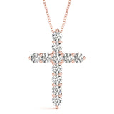 LE Classic Diamond Cross Necklace