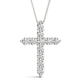 LE Classic Diamond Cross Necklace