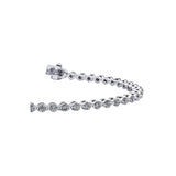 Sculpted Diamond Tennis Bracelet