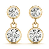 Rush Bezel Diamond Earrings