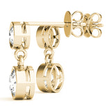 Rush Bezel Diamond Earrings