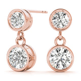 Rush Bezel Diamond Earrings
