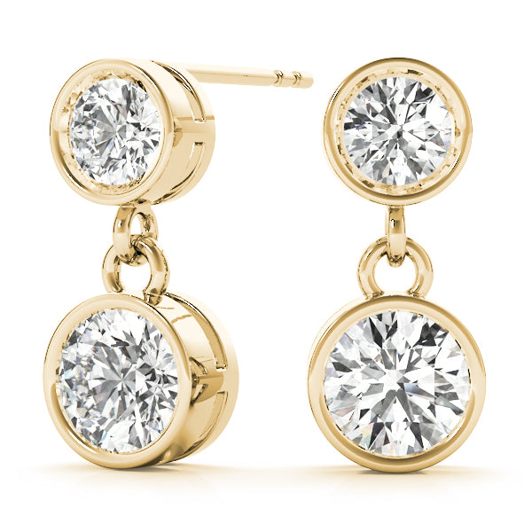 Rush Bezel Diamond Earrings