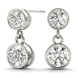 Rush Bezel Diamond Earrings