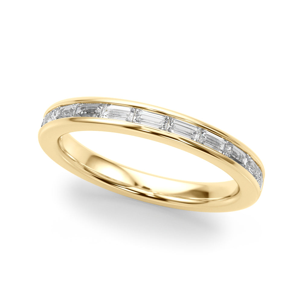 Baguette Row Diamond Band