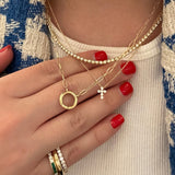 Little Cross Diamond Necklace
