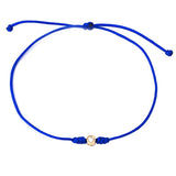 Cord and Gold Diamond Bracelet