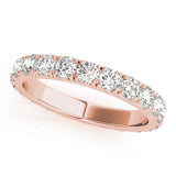 French Pavé Diamond Eternity Band