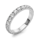 French Pavé Diamond Eternity Band