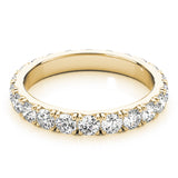 French Pavé Diamond Eternity Band