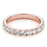 French Pavé Diamond Eternity Band