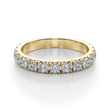 French Pavé Diamond Eternity Band