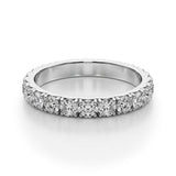 French Pavé Diamond Eternity Band