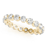 Sculpted Diamond Eternity Band