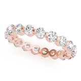 Sculpted Diamond Eternity Band