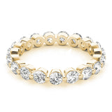 Sculpted Diamond Eternity Band