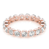 Sculpted Diamond Eternity Band