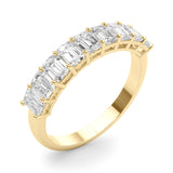 Emeralds Diamond Half Eternity Band