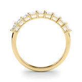 Emeralds Diamond Half Eternity Band
