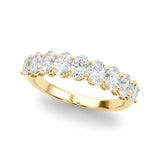 Ovals Diamond Half Eternity Band