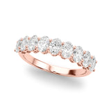 Ovals Diamond Half Eternity Band