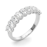 Ovals Diamond Half Eternity Band