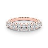 Ovals Diamond Half Eternity Band