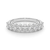 Ovals Diamond Half Eternity Band
