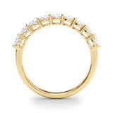 Ovals Diamond Half Eternity Band