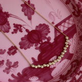 Lively Diamond Bezel Bar Necklace