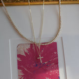 LE Classic Diamond Cross Necklace