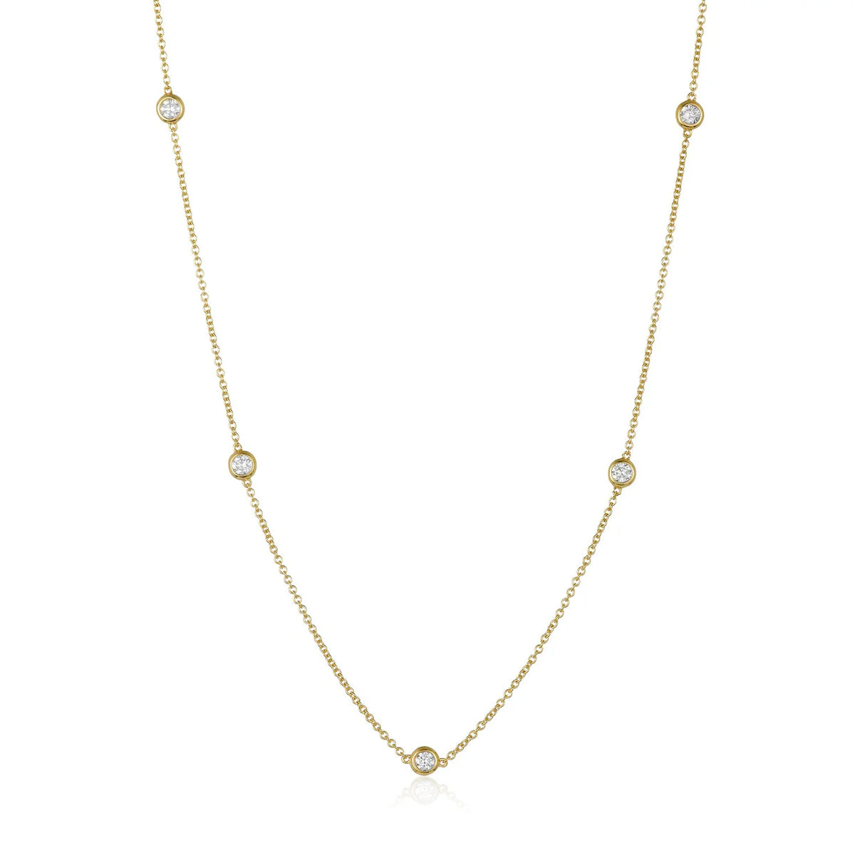 LE Classic Diamond Station Necklace