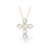 Oversized Little Cross Diamond Necklace