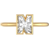 A to Z Diamond Letter Ring