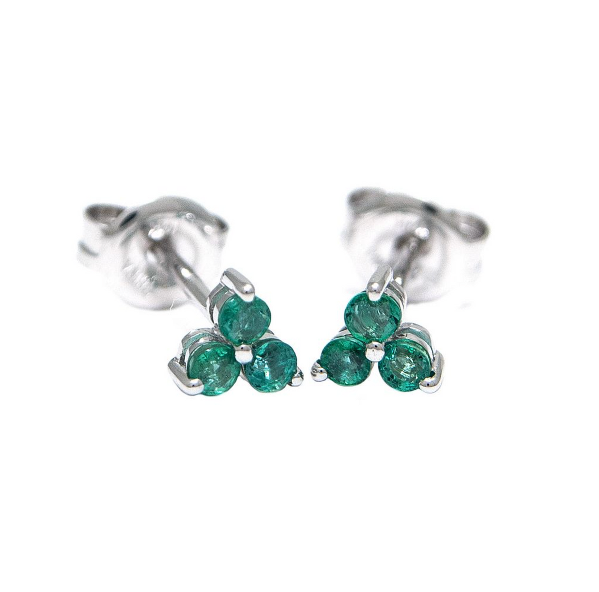 Gemstone Wedge Earrings