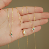 Little Cross Diamond Necklace