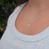 Little Cross Diamond Necklace