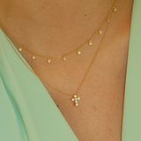 Little Cross Diamond Necklace