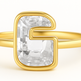 A to Z Diamond Letter Ring