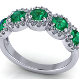 Elizabeth Emerald and Diamond Band